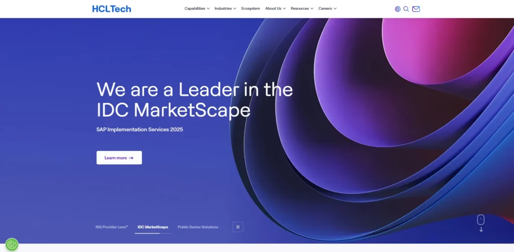 MNC companies in Chennai - HCL Technologies