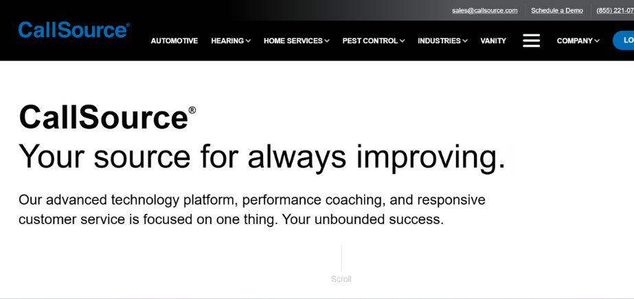 Call Tracking Software - CallSource