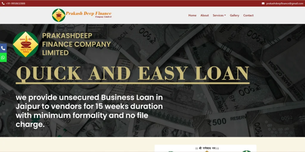 Finance Company in Jaipur - Prakashdeep Finance Company
