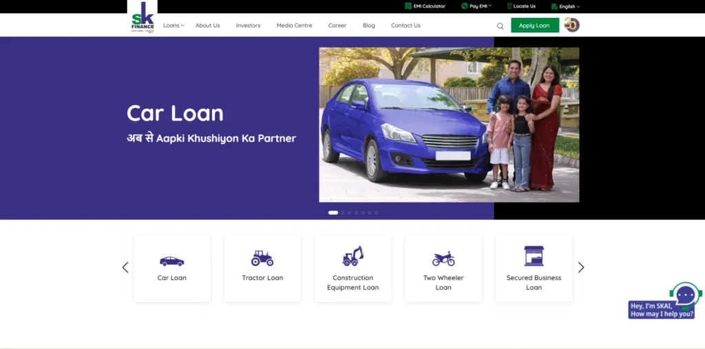 Finance Company in Jaipur - SK Finance Limited