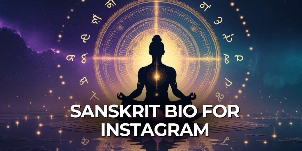 Sanskrit Bio for Instagram