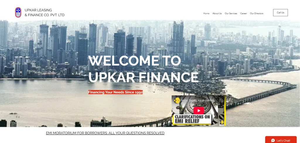 Finance Company in Mumbai - Upkar Leasing and Finance Co. Pvt. Ltd.