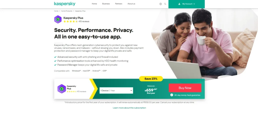 Antivirus Software for Laptops - Kaspersky Plus