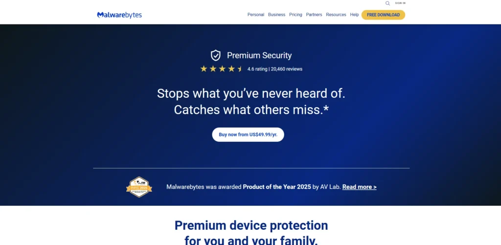 Antivirus Software for Laptops - Malwarebytes Premium