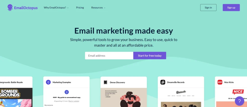 Email Marketing Tool – EmailOctopus