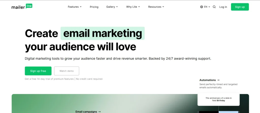 Email Marketing Tool – MailerLite