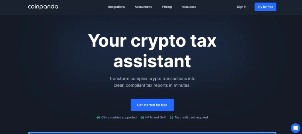 Crypto Tax Software - Coinpanda