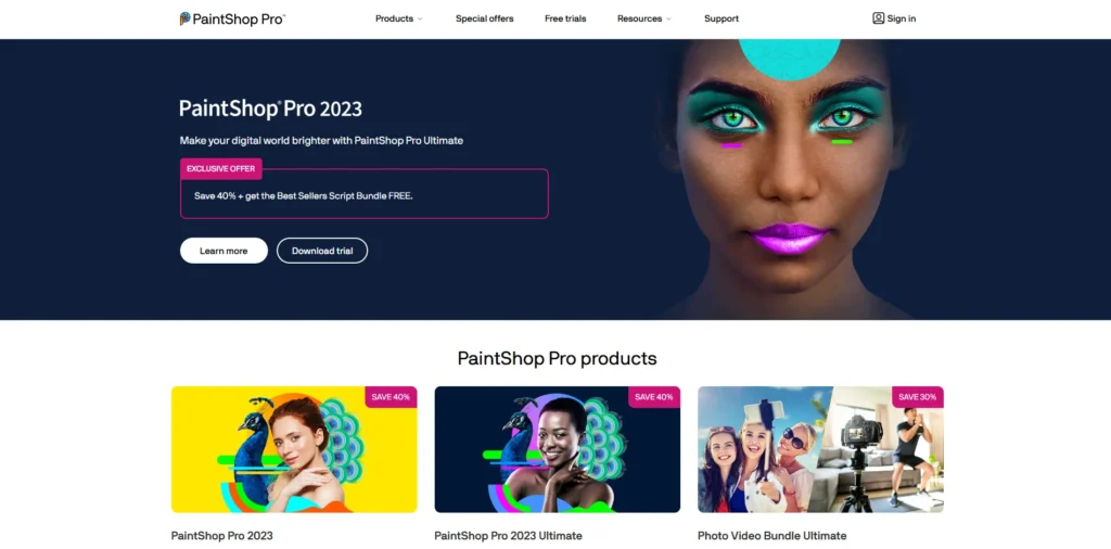 Photo Editing Software - Corel PaintShop Pro