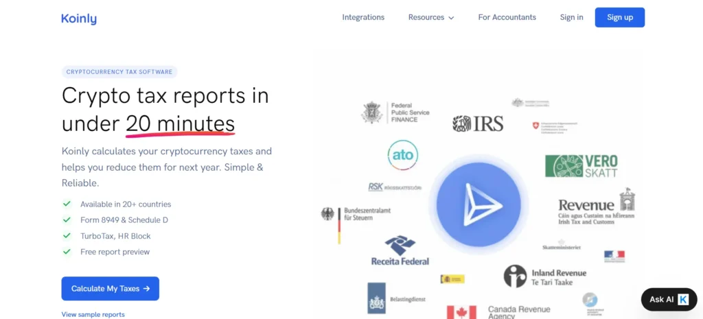 Crypto Tax Software - Koinly
