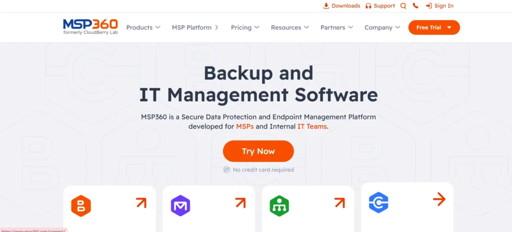 Backup Software - MSP360 (CloudBerry Backup)