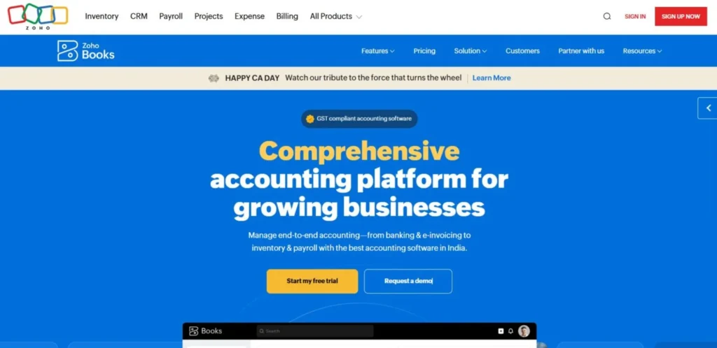 Accounting Software for Small Businesses - Zoho Books