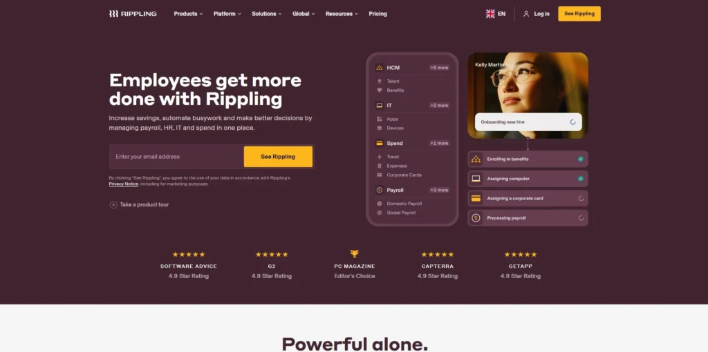 Rippling-Benefits Administration Software