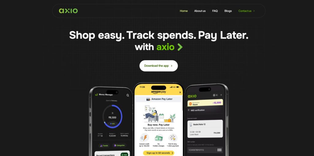 Axio-Personal Finance Software