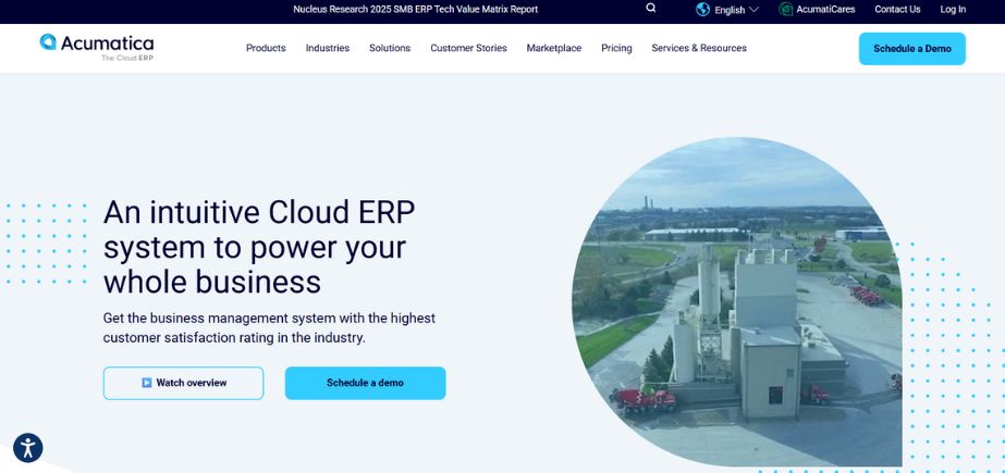 Acumatica Cloud ERP - Best ERP software