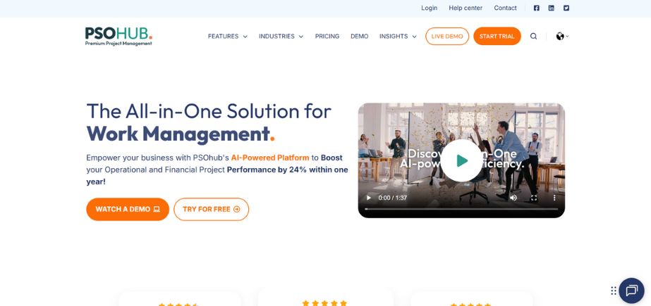 PSOHub - Professional Services Automation Software