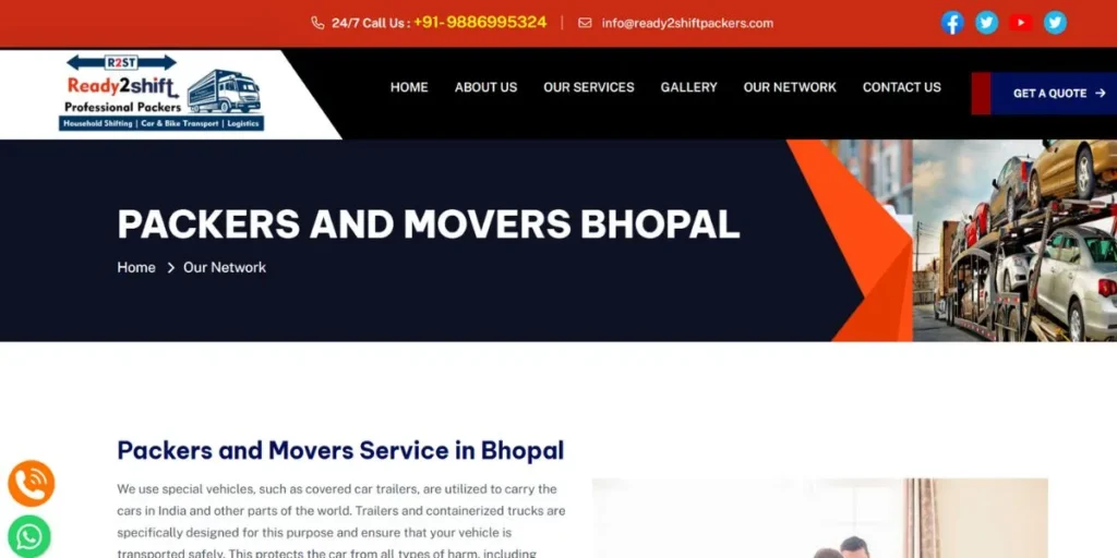 Packers and Movers in Bhopal