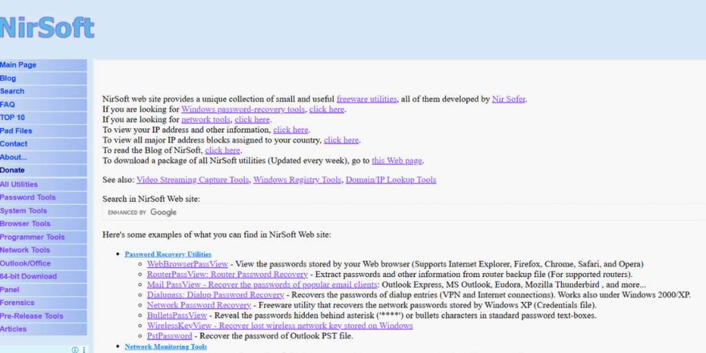 Password Recovery Tools