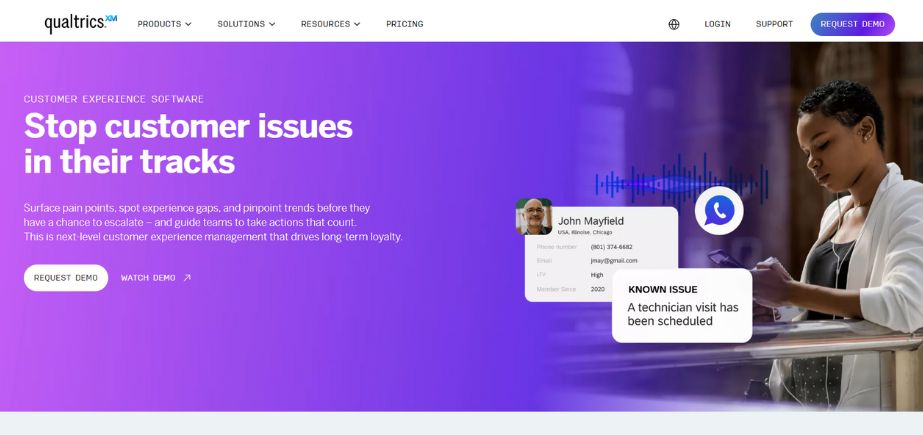 Qualtrics Customer Experience - customer engagement tools