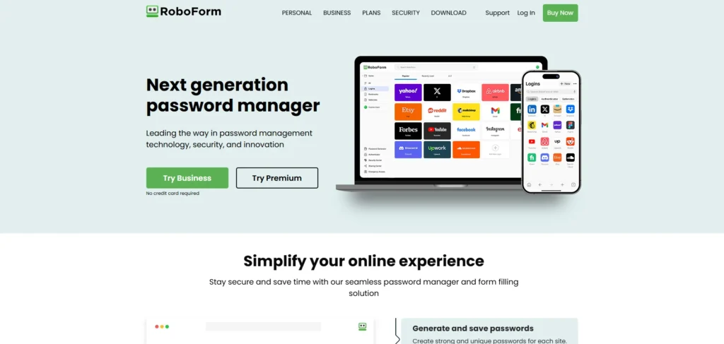 Password Manager Software - RoboForm