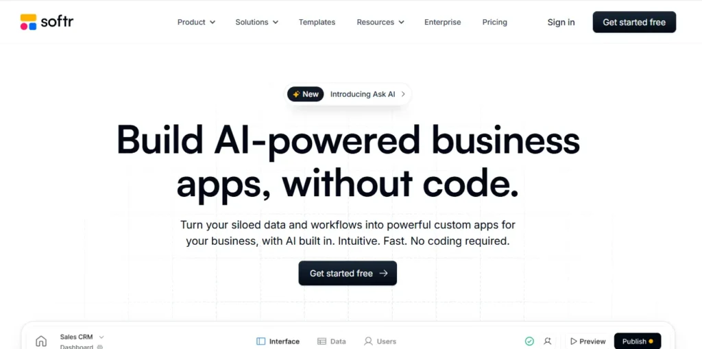 Best no-code App Builders: Softr