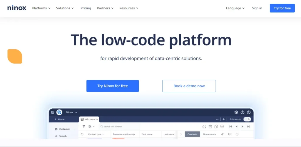 Best no-code App Builders: Ninox