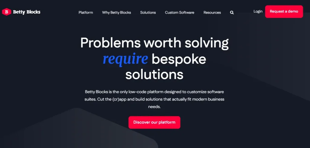 Best no-code App Builders: Betty Blocks