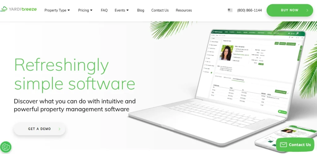 Best Property Management Software: Yardi Breeze