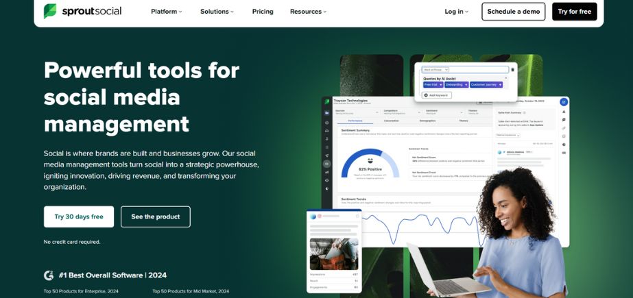 Sprout Social - customer engagement tools