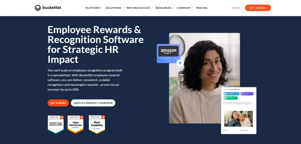 bucketlistrewards-Employee Recognition Software