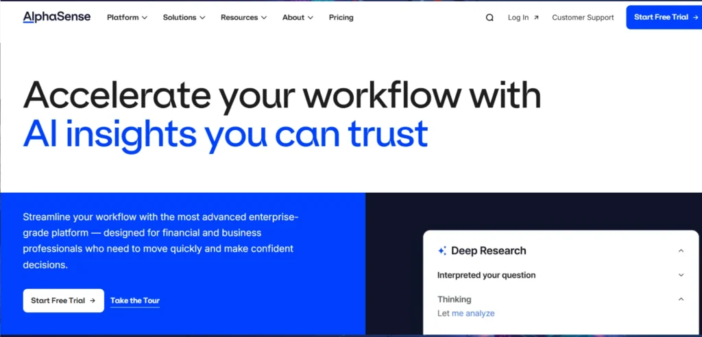 AlphaSense- Competitor monitoring tools