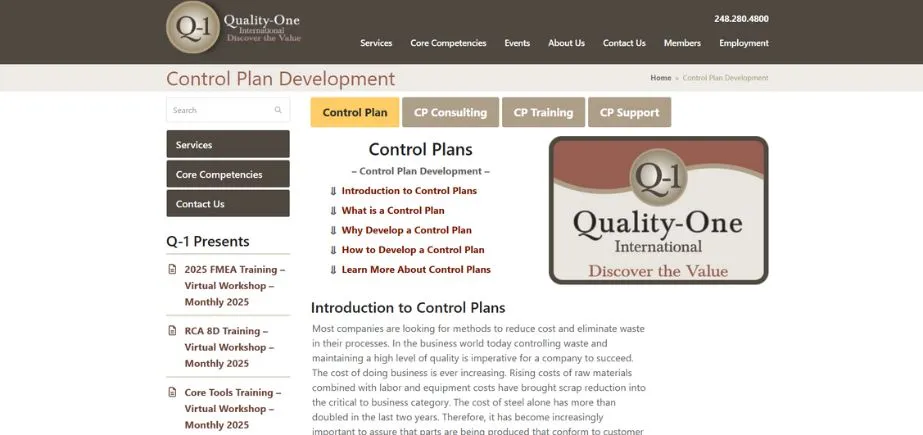 Control Plan - Best Quality Core Tools