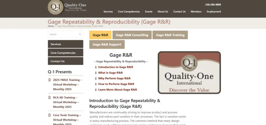 Gauge R&R - Best Quality Core Tools