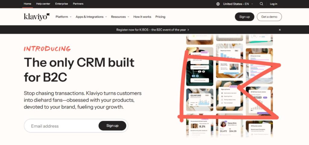 Klaviyo -  Customer Data Platform Software