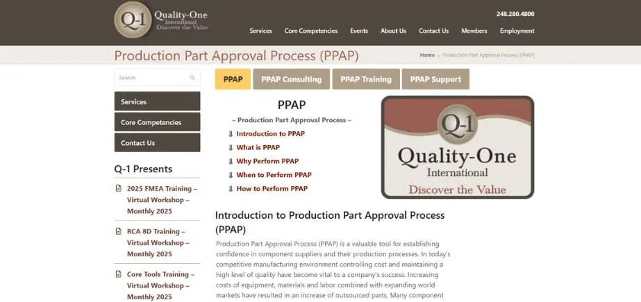 Production Part Approval Process (PPAP) - Best Quality Core Tools