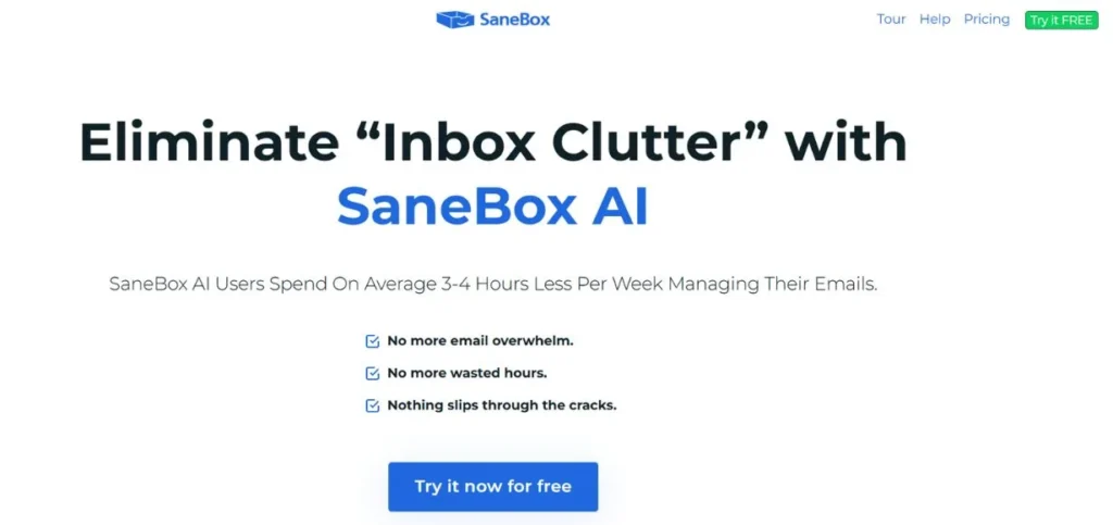 SaneBox - AI Email Assistants