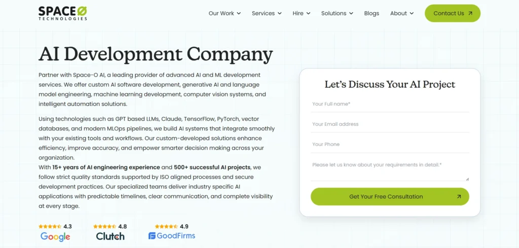 AI Development Company - Space-O Technologies (AI)