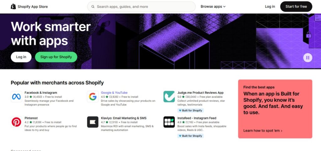Shopify - Top SaaS Marketplaces
