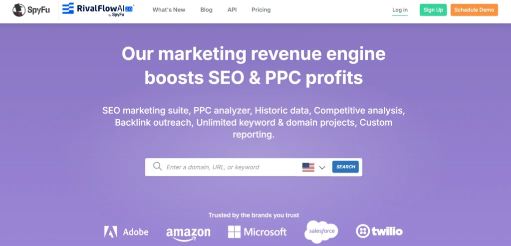 Spyfu- Competitor monitoring tools