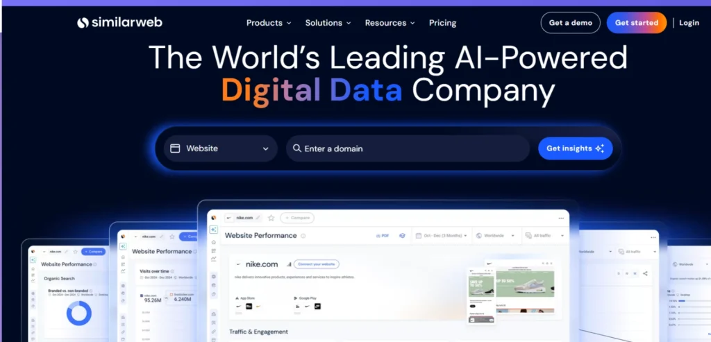 similarweb- Competitor monitoring tools