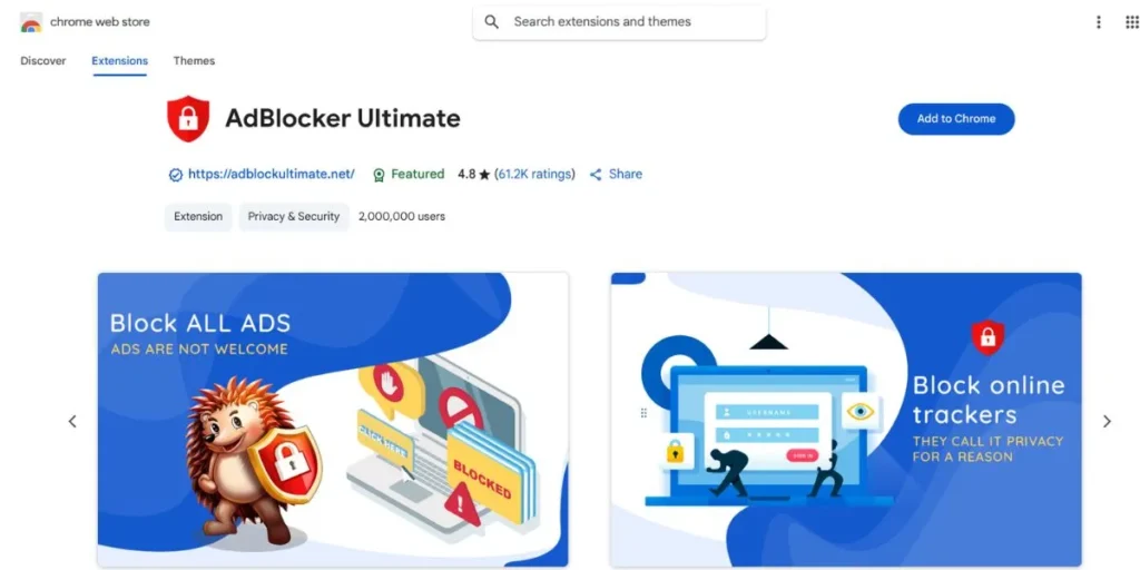 Adblocker Extensions for Chrome