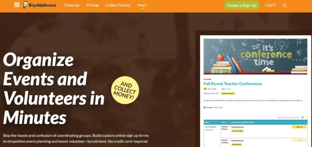 SignUpGenius - Volunteer Management Software