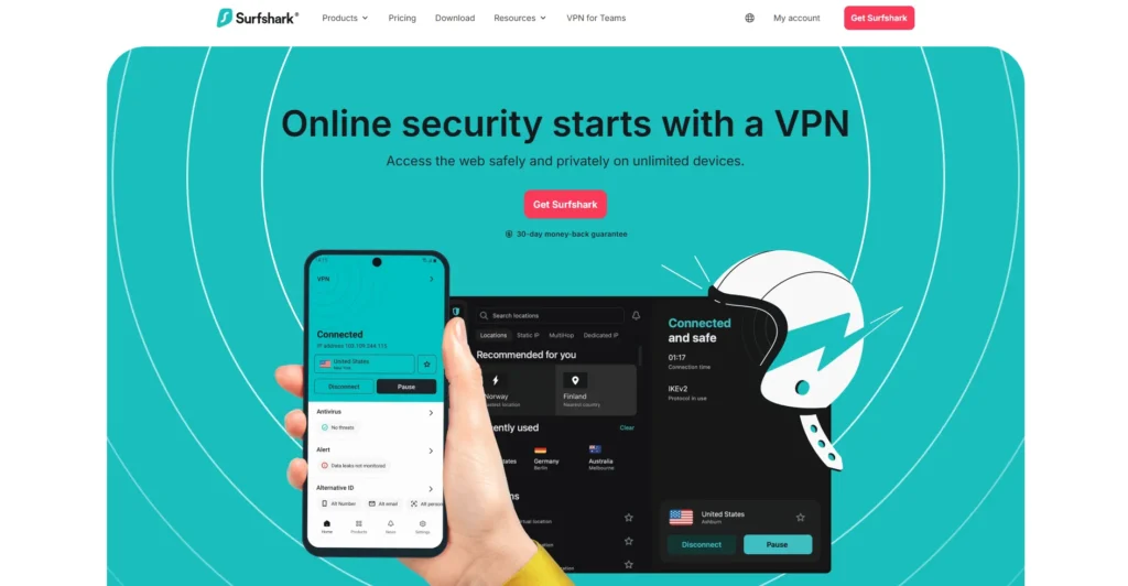 Ad Blocker - Surfshark CleanWeb