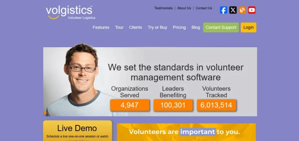 Volgistics - Volunteer Management Software