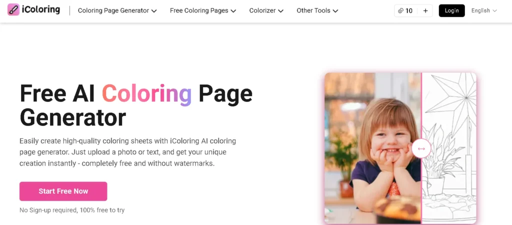 iColoring AI-AI Sticker Generator