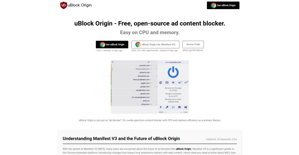 Ad Blocker - uBlock Origin
