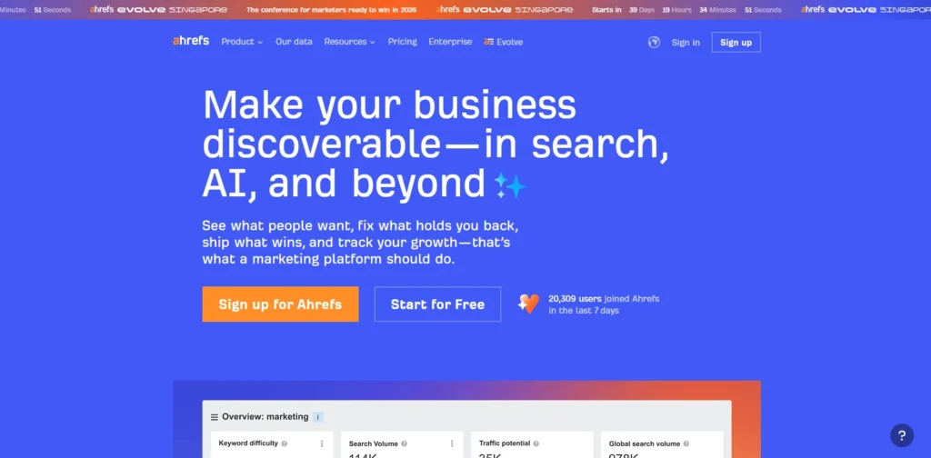 SEO for Lead Generation-Ahrefs