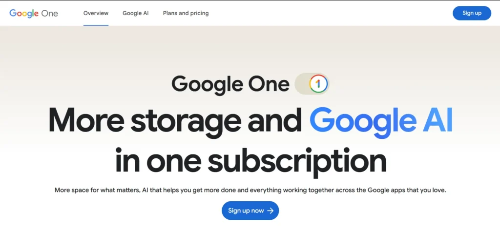 Google One - Cloud Storage Alternatives