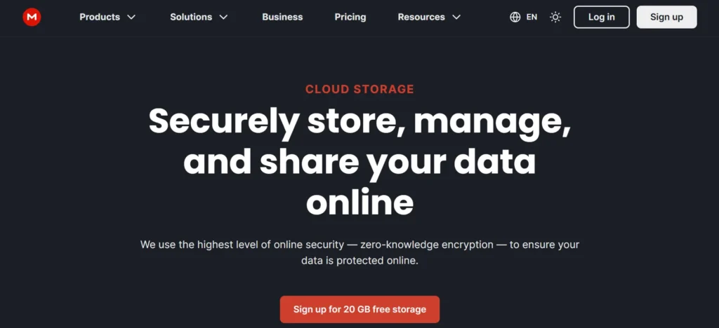 Mega - Cloud Storage Alternatives