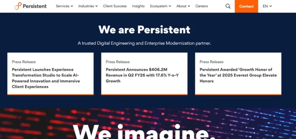 Persistent Systems - AI Development Companies In India