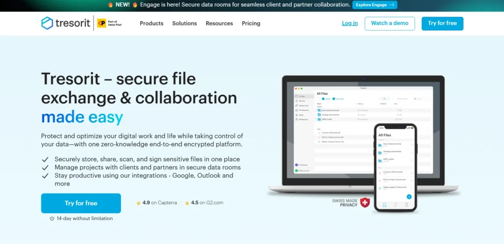 google drive alternative: Tresorit